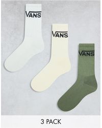 Vans - Classic Crew 3 Pack Socks - Lyst