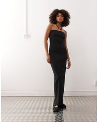 Collusion - – trägerloses pointelle-maxikleid - Lyst