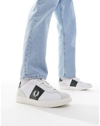 Fred Perry - B4 Leather And Suede Trainers - Lyst