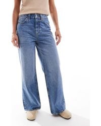 ASOS - Asos Design Petite Wide Leg Dad Jeans - Lyst