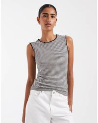 Gap - Gingham Checked Vest - Lyst