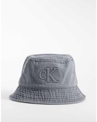 Calvin Klein - Denim Wash Bucket Hat - Lyst