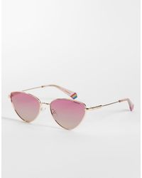 Polaroid Sunglasses - Polaroid Cat Eye Sunglasses With Shaded Polarized Lenses - Lyst