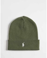 Polo Ralph Lauren - Icon Logo Merino Wool Knit Beanie - Lyst