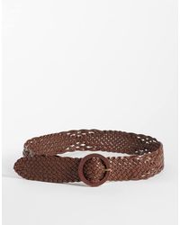 Hollister - Gevlochten Brede Riem - Lyst