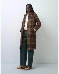 Gap - Long Line Checked Top Coat - Lyst