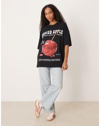 ASOS - Oversized T-shirt With Candied Apple Graphic - Lyst