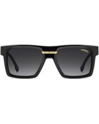 Carrera - Victory C Rectangular Flat Top Sunglasses With Dark Lenses - Lyst