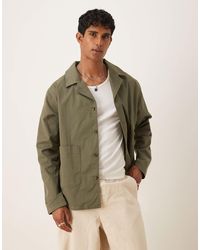 ASOS - Asos Desgin Cotton Twill Worker Jacket - Lyst