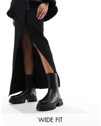 ASOS - Pointure large - amalfi - bottes style motard zippées - Lyst