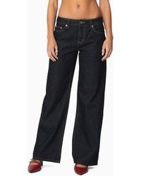 Edikted - Raelynn Washed Low Rise Baggy Jeans - Lyst