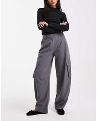 ASOS - Tailored Utility Barrel Trousers - Lyst