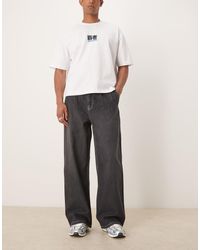 ASOS - Jeans Super Larghi Slavato Con Pieghe - Lyst