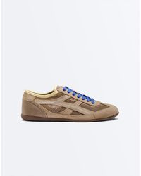 Oysho - Leather And Mesh Sport Trainers - Lyst
