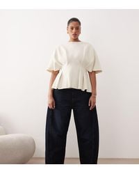 ARRANGE - Curve Franklyn Seam Detail Barrel Jeans - Lyst