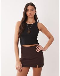 ASOS - Linen Look Mini Skort - Lyst