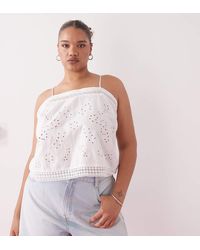 Collusion - Plus Open Back Crochet Patch Work Cami Top - Lyst