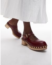 & Other Stories - Real Leather Wooden Soled Heeled Clogs - Lyst