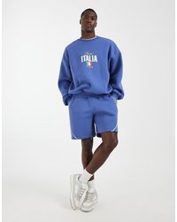 ASOS - Loose Sports Jersey Shorts With Piping - Lyst