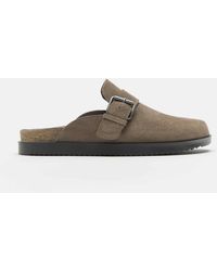 Pull&Bear - – leder-clogs - Lyst