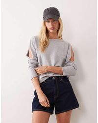 Mango - Teen Long Sleeve Knitted Top - Lyst