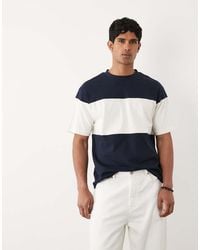 ASOS - Heavyweight Relaxed T-shirt With Contrast Panel - Lyst