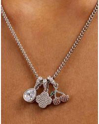 CERNUCCI - Triple Motif & Cherry Pendant Necklace - Lyst