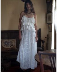 Muse Assembly - Boho Maxirok Van Broderie Anglaise - Lyst