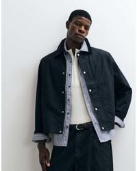 ARKET - Waxed Cotton Short Jacket With Contrast Cord Collar - Lyst