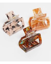 ASOS - Pack Of 3 Mini Hair Claws - Lyst