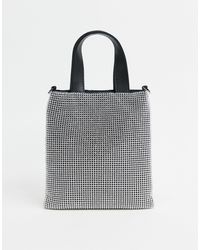 dee diamante buckle shoulder bag