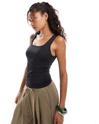 ONLY - Reversible Seamless Square Neck Vest Top - Lyst