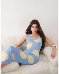 ASOS - Fine Knit Sheer Maxi Dress - Lyst