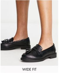 talise flache slide-sandalen aus leder in Schwarz Damen Schuhe Flache Schuhe Flache Sandalen Schuh Leder 