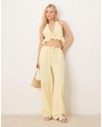 Iisla & Bird - Skinny Waist Band Beach Trouser Co-ord - Lyst