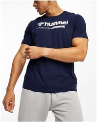 Hummel - Regular Fit T-shirt With Oversized Logo - Lyst