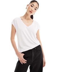 Vero Moda - V-neck T-shirt - Lyst