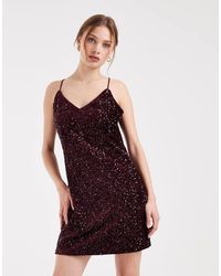 Vero Moda - Mini-Jurk Met Camibandjes En Lovertjes - Lyst