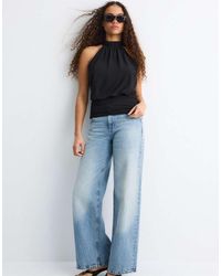 Stradivarius - Puff-effect Halter Top - Lyst