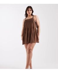 ASOS - Asos Design Curve Rita Pleated Beach Cover Up - Lyst