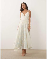 ASOS - Embroidered Floral Lace Patchwork Cami Maxi Dress - Lyst
