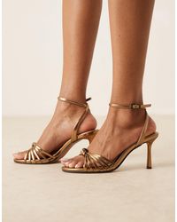 ASOS - Hero Knotted Mid Heeled Sandals - Lyst