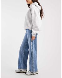 Mango - Teen Straight Jean With Frayed Trim - Lyst