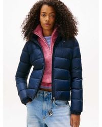 Tommy Hilfiger - Faux Fur Hood Slim Down Jacket - Lyst