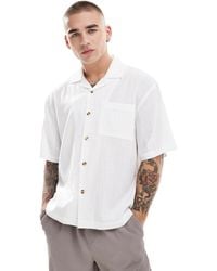 Cotton On - Cotton On Cheesecloth Short Sleeve Box Fit Shirt - Lyst