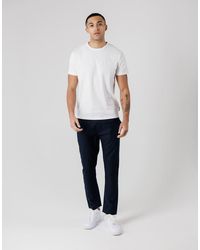 French Connection - Cotton-Linen Blend Drawstring Cuffed Trousers - Lyst