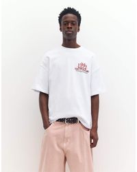 Pull&Bear - T-Shirt Met Grafische Autoprint - Lyst