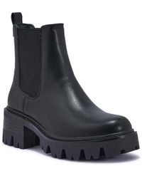 SEQWL - Chelsea Ankle Boots With Chunky Block Heel Cleated Sole - Lyst