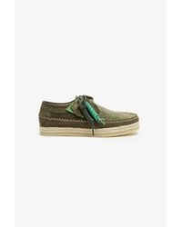 Pompeii UK - Pompeii X Clarks Originals Weaver Cactus Suede Shoe With Logo Tag - Lyst
