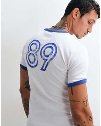 ASOS - Heavyweight Muscle Fit Ringer T-shirt With Athletic Graphics - Lyst